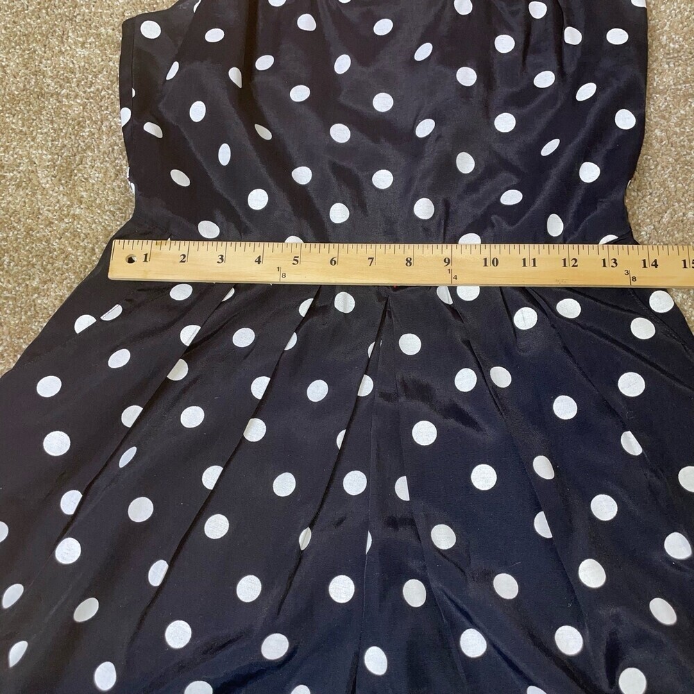 Vintage Petite Sophisticate romper polka dot one piece pockets jumpsuit SZ 4 - Picture 10 of 12